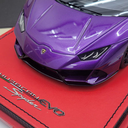 MR Collection 1:18 Lamborghini Huracan EVO Spyder Viola Pasifae | LAMBO037SE2 | Limited Edition 24/25