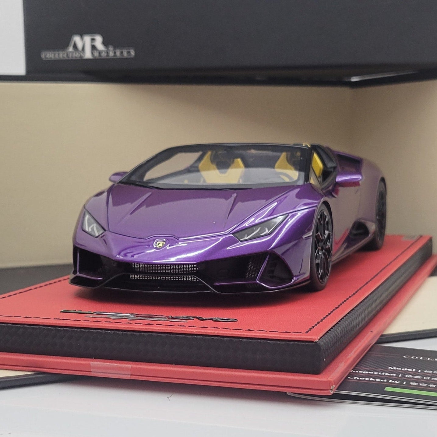 MR Collection 1:18 Lamborghini Huracan EVO Spyder Viola Pasifae | LAMBO037SE2 | Limited Edition 24/25