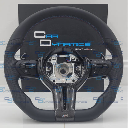 BMW Leather & Carbon Fibre Steering Wheel | M Tech Kohlefaser Spoke Edition | F-Series