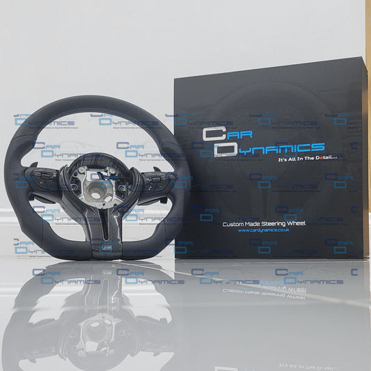 BMW Leather & Carbon Fibre Steering Wheel | M Tech Kohlefaser Spoke Edition | F-Series