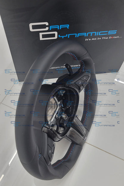 BMW Leather & Carbon Fibre Steering Wheel | M Tech Kohlefaser Spoke Edition | F-Series