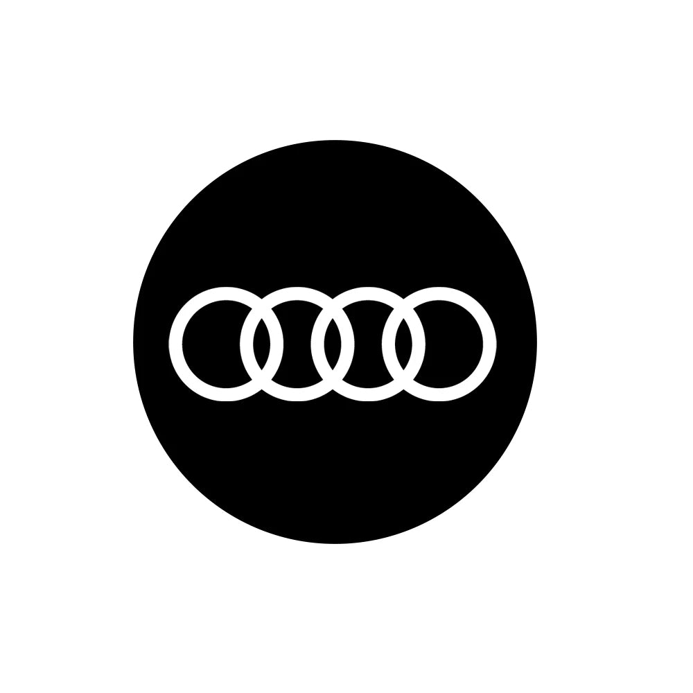 Audi Rings LED Car Door Puddle 2 Lights image 2