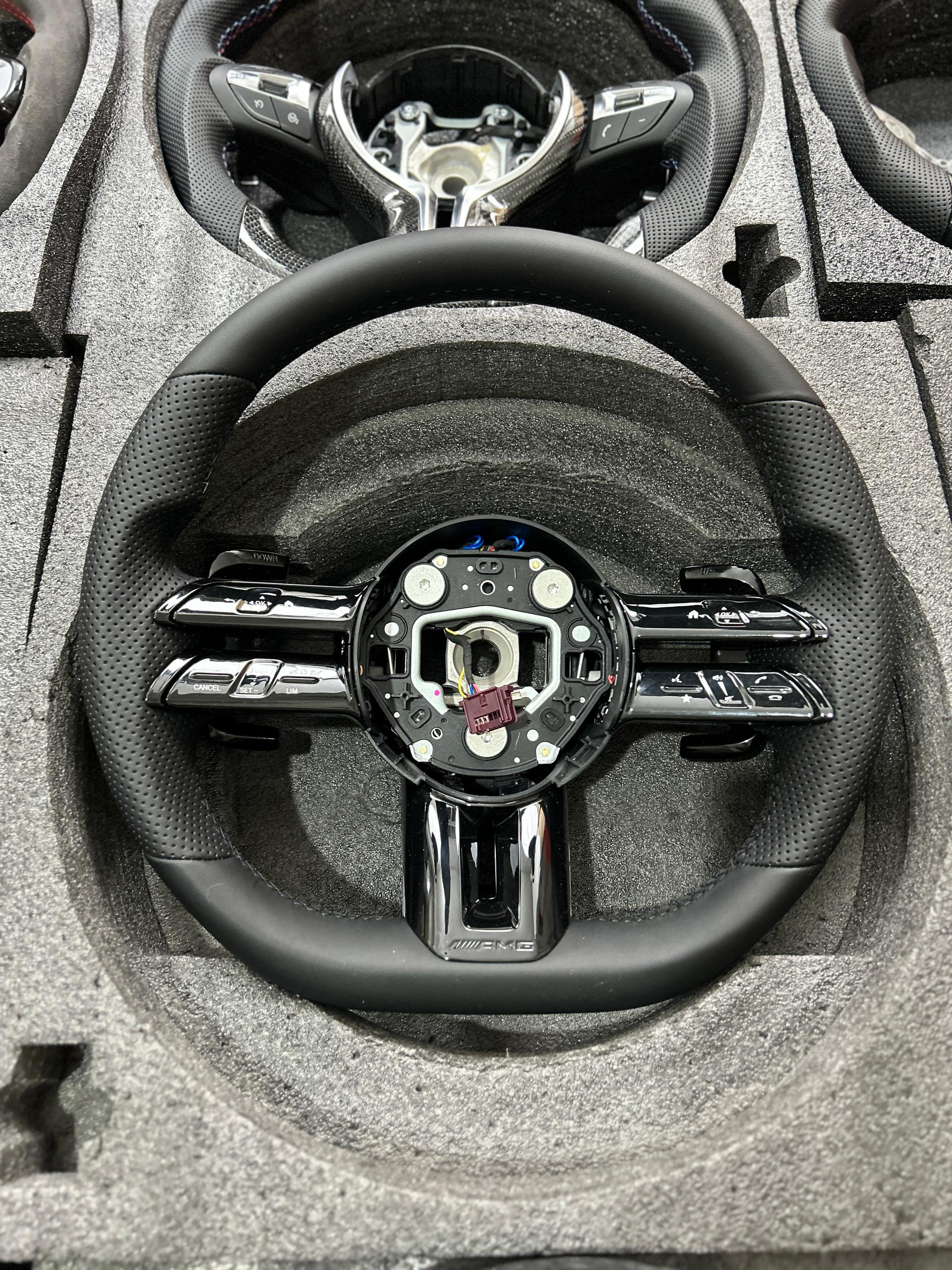 Mercedes-Benz Custom AMG Leather Flat Bottom Steering Wheel image 0