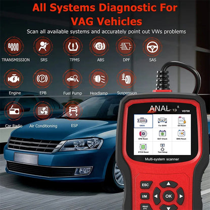ANCEL VD700 Car OBD2 Scanner Fault Code Reader Diagnostic Tool image 3