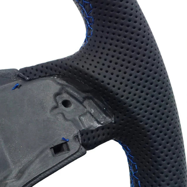 Volkswagen T6 Custom Leather Flat Bottom Steering Wheel Core | Lapiz Blue Edition