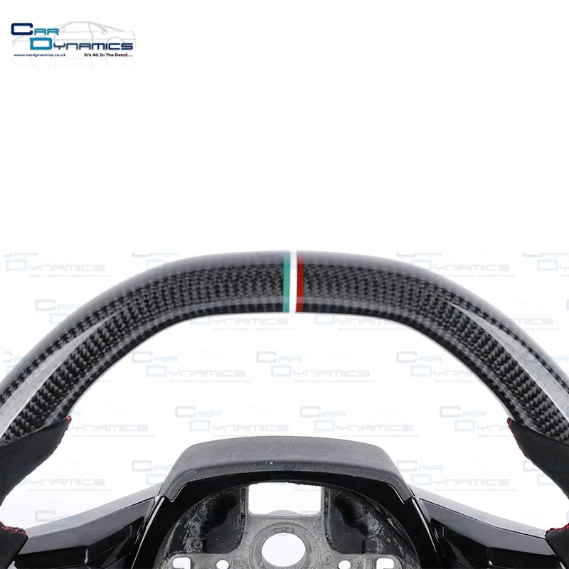 Lamborghini Huracan Custom Made Carbon Fibre & Leather Steering Wheel
