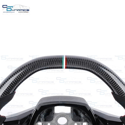 Lamborghini Huracan Custom Made Carbon Fibre & Leather Steering Wheel