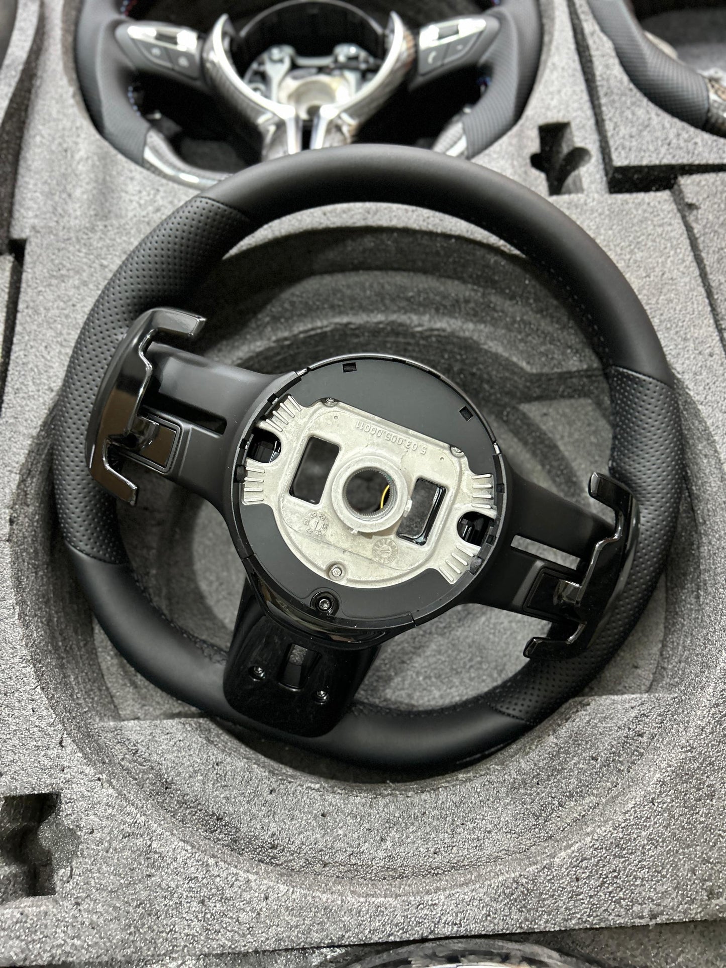 Mercedes-Benz Custom AMG Leather Flat Bottom Steering Wheel image 4