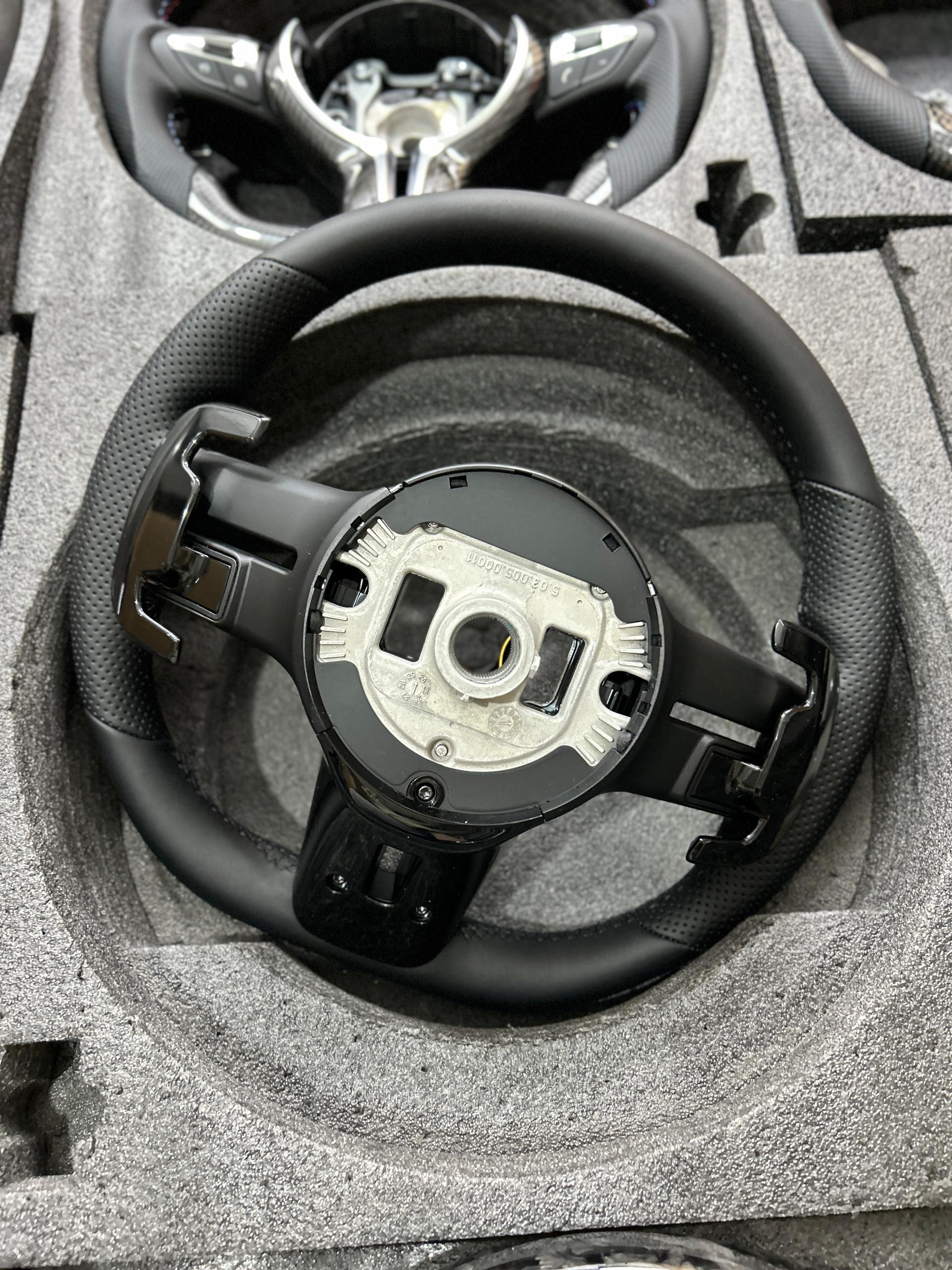 Mercedes-Benz Custom AMG Leather Flat Bottom Steering Wheel image 4