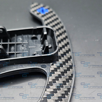 BMW Carbon Fibre Paddle Shifters | M Blue Edition F80 M3 F82 M4 M2 G30 F30