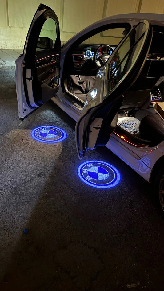BMW Classic LED Projector Car Door Puddle 4 Lights image 0