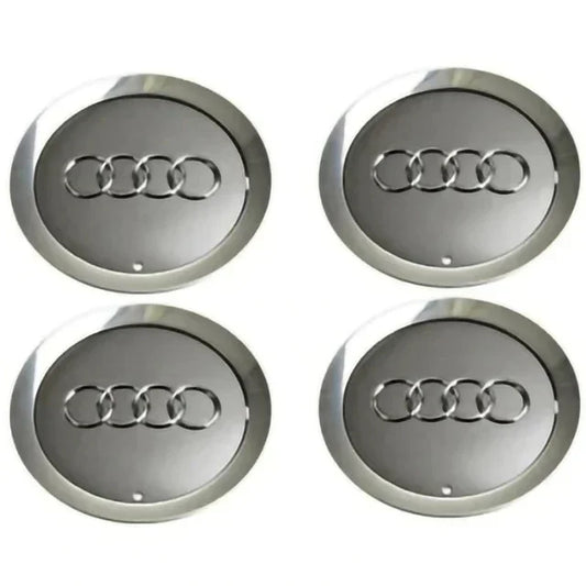 Audi 145mm 4E0601165A | 4pcs Grey Centre Caps