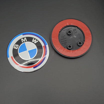 50th Anniversary 3 Hole Bonnet & Boot Badge For BMW | 82mm