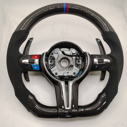BMW Custom Carbon Fibre Alcantara M-Tech Steering Wheel F-Series image 1