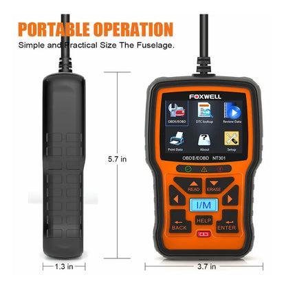 FOXWELL NT301 Car OBD2 EOBD Automotive Scanner image 5
