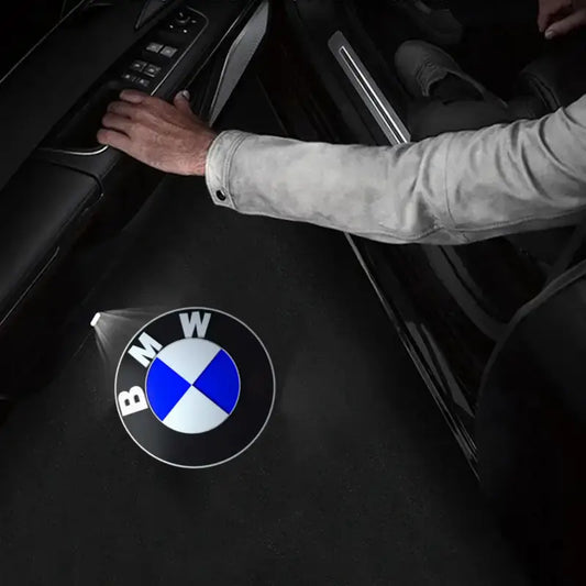 BMW Original Design LED Projection Car Door Puddle 2 Lights image 0