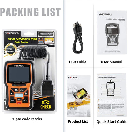 FOXWELL NT301 Car OBD2 EOBD Automotive Scanner image 8