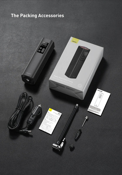 Baseus 12V 150PSI Mini Car Air Compressor – Portable Smart Tire Inflator for Car image 11