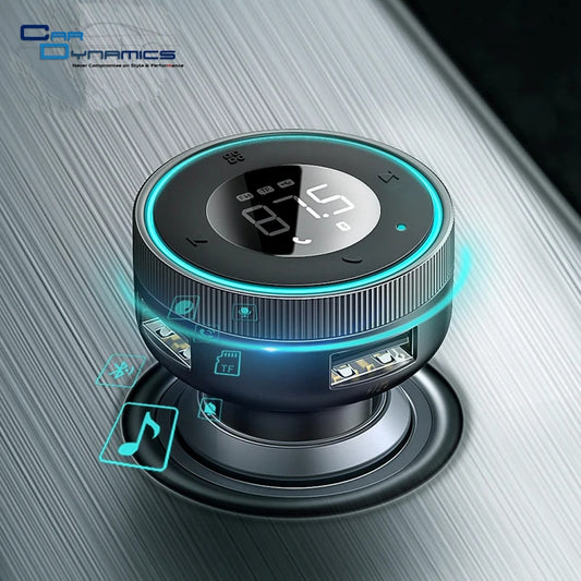Baseus Bluetooth 5.0 FM Transmitter & Dual USB Car Charger | MP3 & Radio Adapter image 0