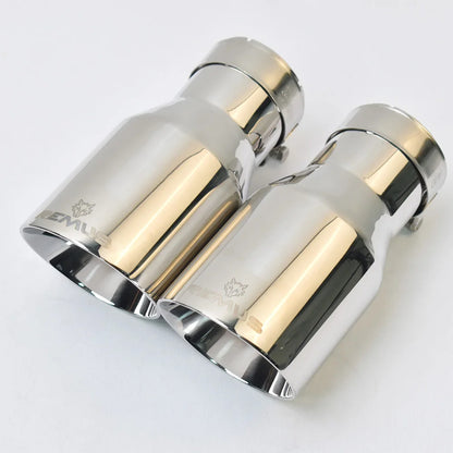 REMUS Universal Chrome Car Exhaust Tip – 60-101mm Performance Muffler Tailpipe image 3