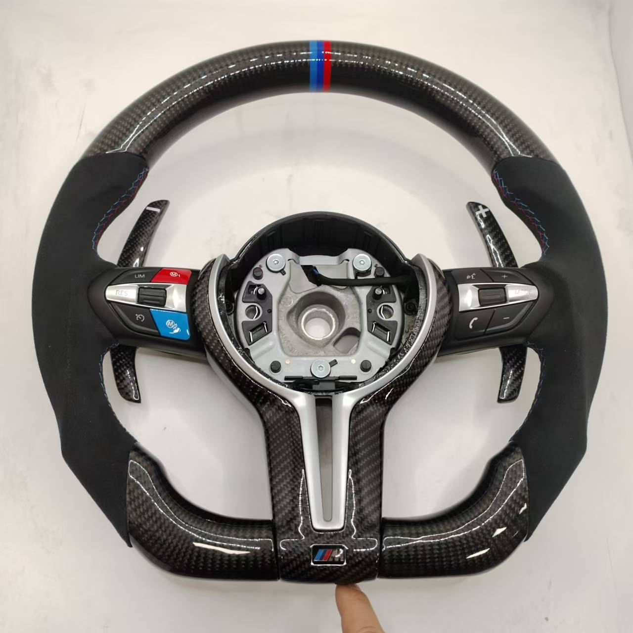 BMW Custom Carbon Fibre Alcantara M-Tech Steering Wheel F-Series image 7