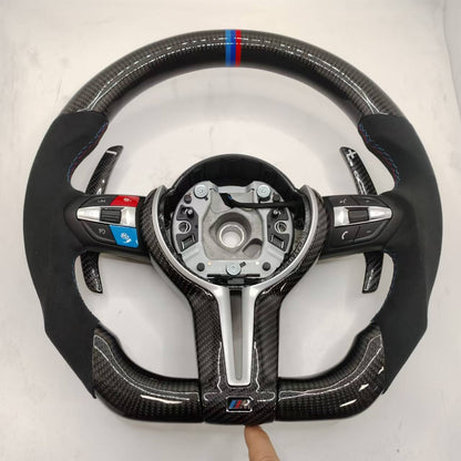 BMW Custom Carbon Fibre Alcantara M-Tech Steering Wheel F-Series image 7