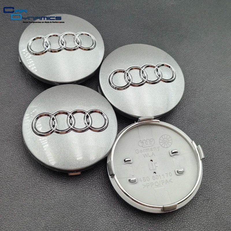 Audi Grey Wheel Centre Caps 4pcs image 0