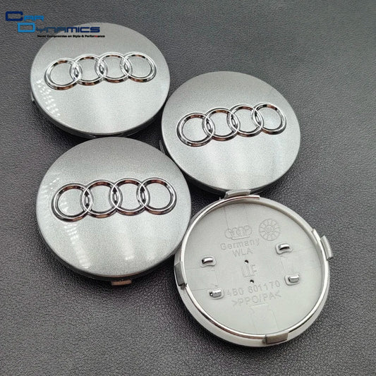Audi Grey Wheel Centre Caps 4pcs image 0