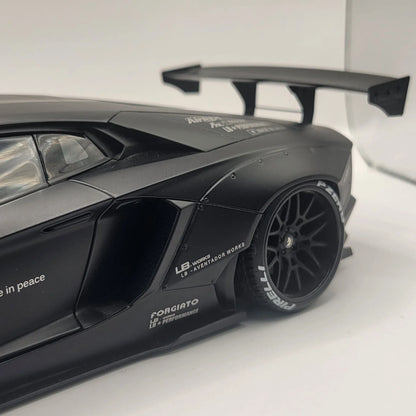 AUTOart118LB-WorksLamborghiniAventadorMattBlack79106_5 - Car Dynamics 