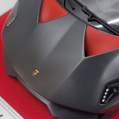 AUTOart 1:18 Lamborghini Sesto Elemento ( Grey Carbon Fiber Pattern ) With Alcantara Base & Plaque | 74671