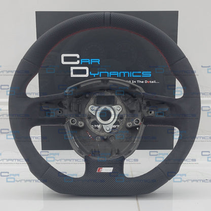 Audi B7 Custom Flat Bottom Steering Wheel Alcantara &amp; Leather | A3 A4 A5 S4 S5 RS3 RS4 RS5 | Two Tone Edition