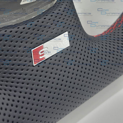 Audi B7 Custom Flat Bottom Steering Wheel Alcantara &amp; Leather | A3 A4 A5 S4 S5 RS3 RS4 RS5 | Two Tone Edition