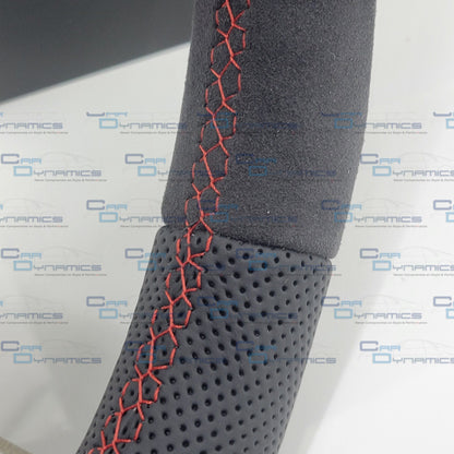 Audi B7 Custom Flat Bottom Steering Wheel Alcantara &amp; Leather | A3 A4 A5 S4 S5 RS3 RS4 RS5 | Two Tone Edition