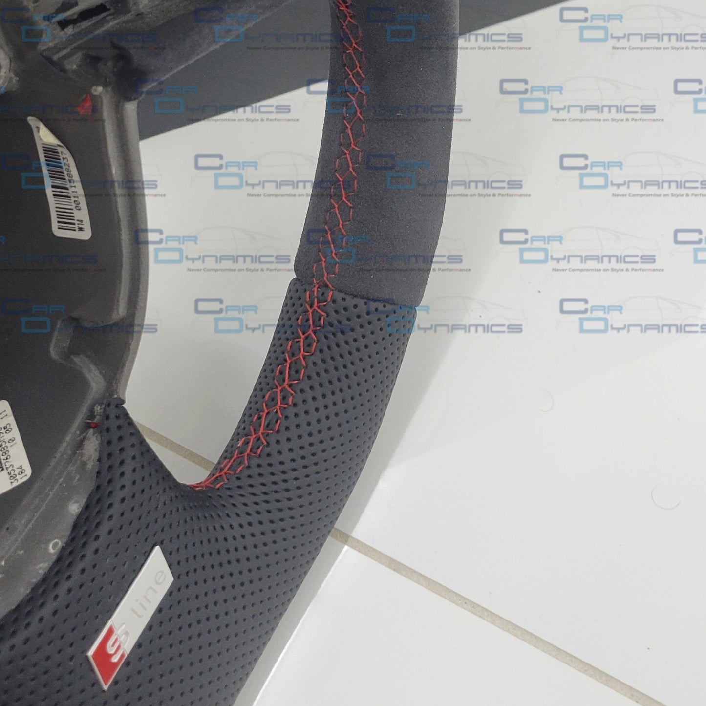 Audi B7 Custom Flat Bottom Steering Wheel Alcantara &amp; Leather | A3 A4 A5 S4 S5 RS3 RS4 RS5 | Two Tone Edition