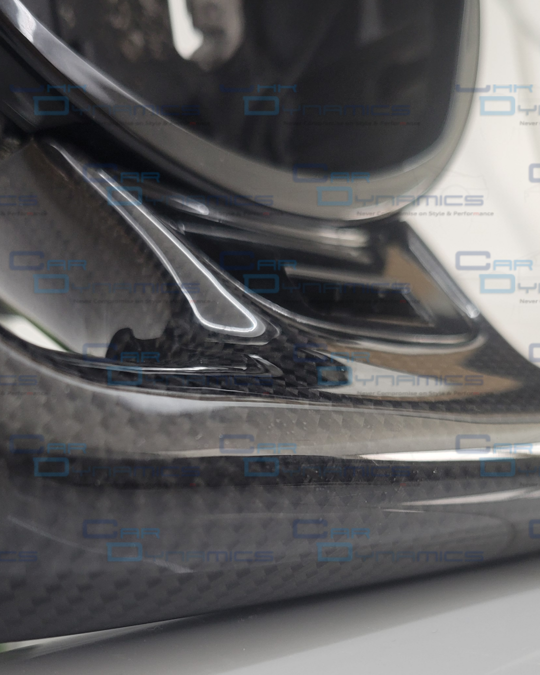 Audi B8.5 Carbon Fibre Custom Steering Wheel Auto Flat Bottom Perforated Leather