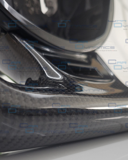 Audi B8.5 Carbon Fibre Custom Steering Wheel Auto Flat Bottom Perforated Leather