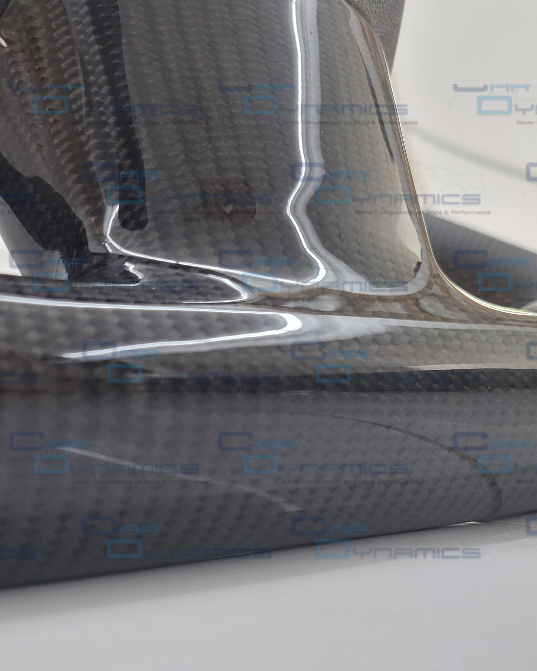 Audi B8.5 Carbon Fibre Custom Steering Wheel Auto Flat Bottom Perforated Leather