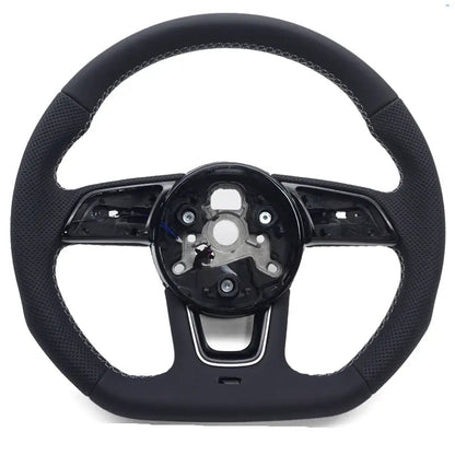 Audi B9 Leather Steering Wheel Flat Bottom | A3 A4 S3 A5 S5