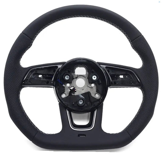 Audi B9 Leather Steering Wheel Flat Bottom | A3 A4 S3 A5 S5