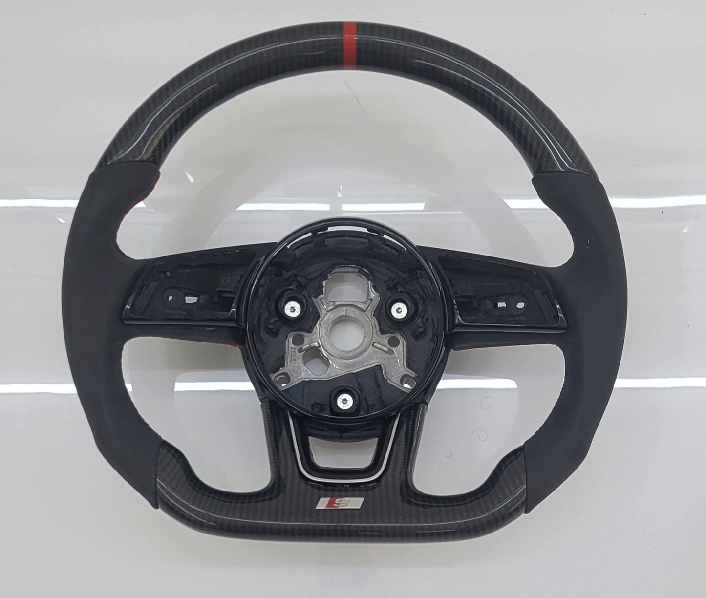 Audi Custom Carbon & Alcantara Flat Bottom Steering Wheel A3 A4 A5 S3 S4 S5