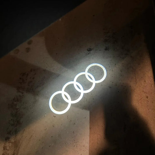 Audi Premium HD Four Rings LED Car Door | 4 Pack Puddle Light Kit
