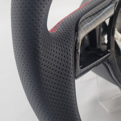 Audi R8 GEN 1 Carbon & Leather Steering Wheel | Brilliant Red Edition