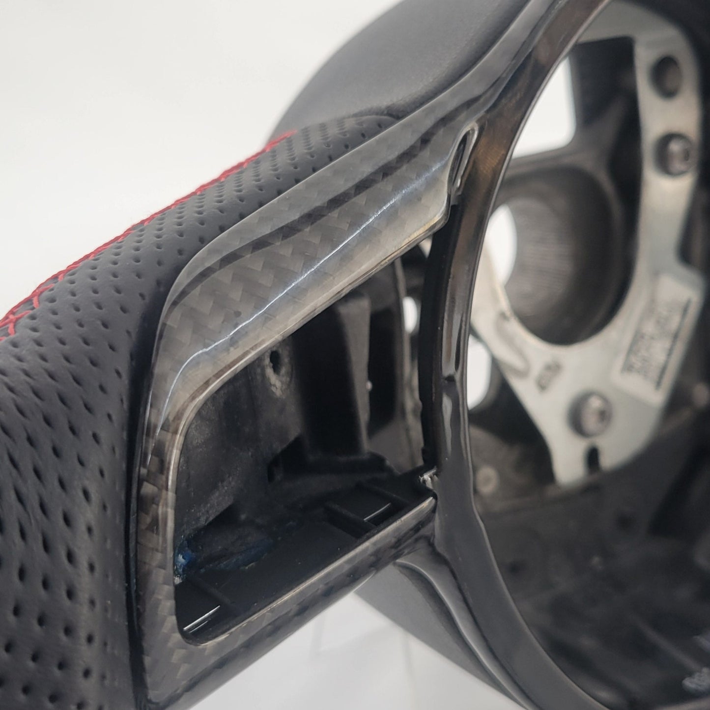 Audi R8 GEN 1 Carbon & Leather Steering Wheel | Brilliant Red Edition