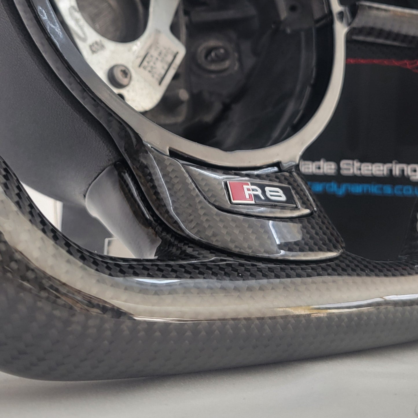 Audi R8 GEN 1 Carbon & Leather Steering Wheel | Brilliant Red Edition