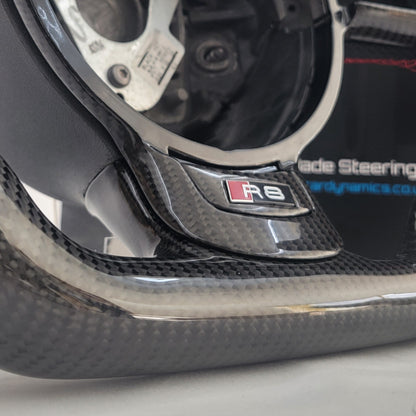 Audi R8 GEN 1 Carbon & Leather Steering Wheel | Brilliant Red Edition