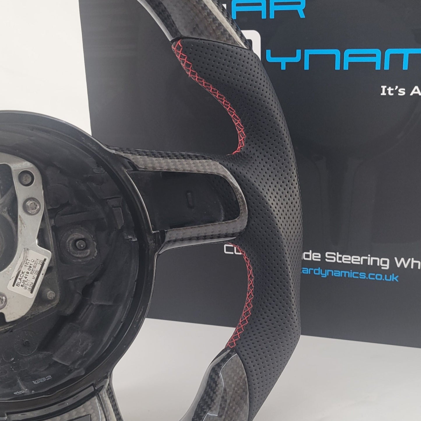 Audi R8 GEN 1 Carbon & Leather Steering Wheel | Brilliant Red Edition