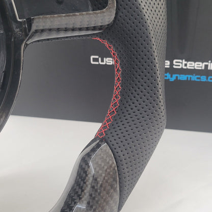 Audi R8 GEN 1 Carbon & Leather Steering Wheel | Brilliant Red Edition