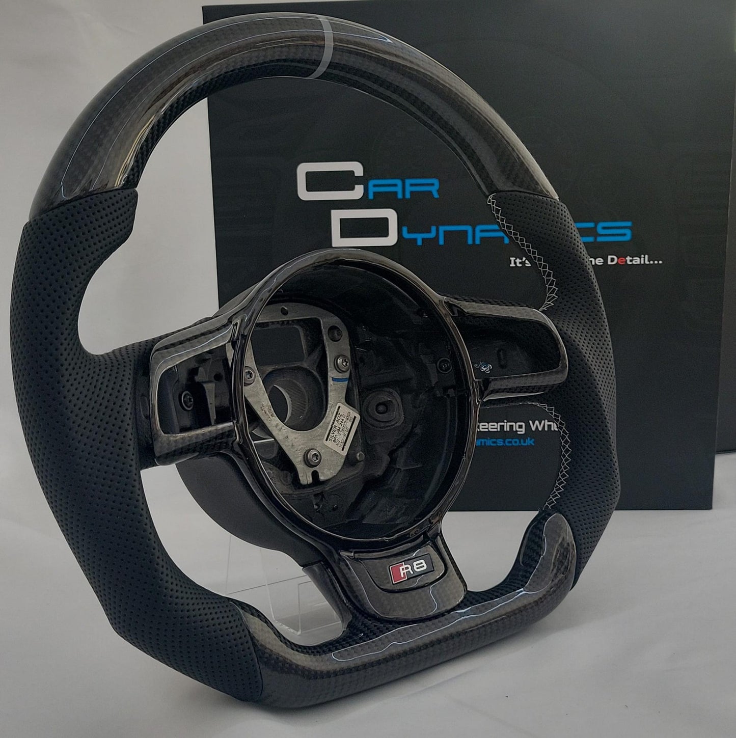 Audi R8 GEN 1 Carbon & Leather Steering Wheel | Nardo Grey Edition