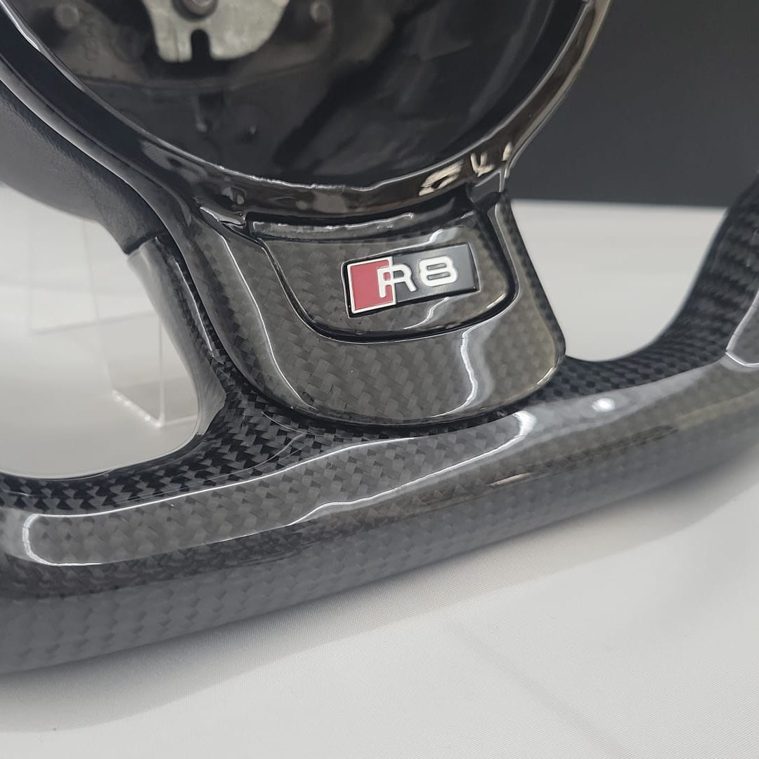 Audi R8 GEN 1 Carbon & Leather Steering Wheel | Nardo Grey Edition