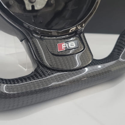 Audi R8 GEN 1 Carbon & Leather Steering Wheel | Nardo Grey Edition